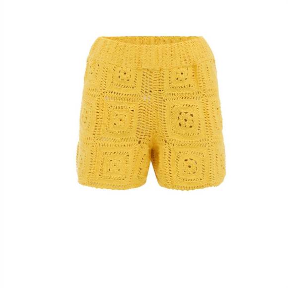 NEW ALL THAT REMAINS auri shorts in yellow - Picture 3 of 3